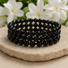 Black Onyx Bracelet | Vintage black onyx bracelet (Confidence and Knowledge)