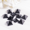 Pirámide de cristal de ágata negra ~ Pirámide de ágata negra para curación, rejilla de cristal y equilibrio de chakras