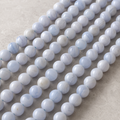 Ágata de encaje azul A Grado 4 mm, 6 mm, 8 mm, 10 mm Cuentas redondas 