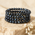 Pulsera de ojo de tigre azul Pulsera de cuentas redondas AAA de 6 mm, 8 mm, 10 mm, 12 mm, pulsera de piedras preciosas Piedras curativas