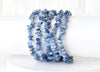 Pulseras de chip de cianita natural, pulseras de chip de piedras preciosas de cristal sueltas ~ Pulsera de chip de chakra curativo