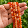 Carnelian Beads, Natural Round Crystal Beads 4mm to 12mm