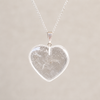 Colgante de corazón de cristal de cuarzo transparente, collares en forma de corazón genuinos, dijes de piedras preciosas pulidas