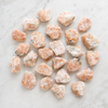 Piedras naturales en bruto Sunstone Piedras crudas Sunstone de 1 pulgada, trozos de cristal crudo en tamaño de paquete de 4 oz, 1/2 lb, 1 lb.