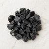 Piedras naturales en bruto de obsidiana negra Trozos de cristal crudo de obsidiana negra de 1 pulgada en tamaño de paquete 4 oz, 1/2 lb, 1 lb.