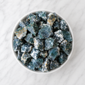 Piedras naturales en bruto de ágata de musgo Piedras crudas de ágata de musgo de 1 pulgada, trozos de cristal crudo en tamaño de paquete de 4 oz, 1/2 lb, 1 lb.