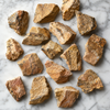 Picture Jasper Piedras en bruto, 1 pulgada Picture Jasper Raw Stone ~ 1, 2, 3, 5 y 10 piezas