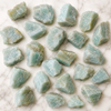 Piedras ásperas de amazonita, piedras crudas de amazonita de 1 pulgada, trozos de cristal crudo en tamaño de paquete de 4 oz, 1/2 lb, 1 lb.
