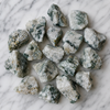 Piedras naturales ásperas de ágata de árbol Trozos de cristal crudo de ágata de árbol de 1 pulgada en tamaño de paquete 4oz, 1/2lb, 1lb.