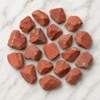 Piedras en bruto de jaspe rojo, piedras en bruto de jaspe rojo de 1 pulgada, trozos de cristal en bruto en tamaño de paquete de 4 oz, 1/2 lb, 1 lb.