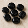 Piedras caídas de turmalina negra Cristales caídos de piedras preciosas de grado A, 1pc, 2,3,5 y 10pcs