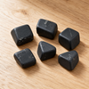 Piedras caídas de Shungite negro, cristales genuinos de grado A 1 pieza, 2, 3, 4 y 10 piezas