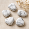 Howlite Tumbled Stone A Grade, Large Tumbled Crystals, 1pc, 2,3,5 y 10pcs