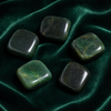 Piedras caídas de jade verde, cristales genuinos de grado A 1 pieza, 2, 3, 4 y 10 piezas