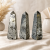 Pirita Druzy Obelisk Tower Point - Crystal Point, Healing Crystal Tower Point