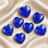 Cristal de corazón de lapislázuli, Mini corazón de cristal de bolsillo de 1 pulgada hinchado