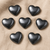 Cristal de corazón de hematita, Mini corazón de cristal de bolsillo de 1 pulgada hinchado