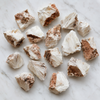 Scolecite Piedras naturales en bruto 1 pulgada Scolecite Piedras crudas, trozos de cristal crudo en tamaño de paquete 4oz, 1/2lb, 1lb.