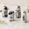 Formas libres de cristal de piedra lunar arcoíris real, piedras preciosas pulidas con base de corte de grado A genuino