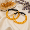 Heated Citrine Diffuser Bracelet, Lava Diffuser Jewelry, Aromatherapy, Essential Oil Bracelet, Spiritual Gift, Yoga Gift for Her