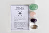 PISCES Zodiac Crystal Kit, Pisces Birthstones Tumbled Stones Set, Pisces Gifts