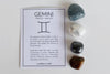 GEMINI Zodiac Crystal Kit, Gemini Birthstones Tumbled Stones Set, Gemini Gifts