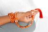 Carnelian Gemstone Mala, 108 Prayer Bead Mala.