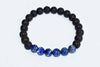 Lava Diffuser Bracelet, Lava with Lapis Lazuli Beads Diffuser Jewelry, Aromatherapy, Essential Oil Bracelet, Spiritual Gift, Yoga Gift for Her