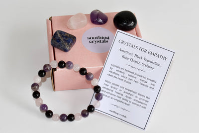 EMPATH PROTECTION Crystal Kit, Gemstone Tumble Kit, Empathy Crystal Gift Set