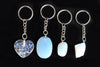 Opal Key Chain, Gemstone Keychain Crystal Key Ring (harmony and happiness)