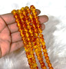 Amber Dyed Gemstone Beads, Crystal Beads for Jewelry
