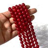Gemstone Beads Red Coral Synthetic Crystal Beads for Jewelry