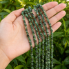 Uncut Raw Emerald Crystal Chip Beads for Necklace (Intuition and Power)