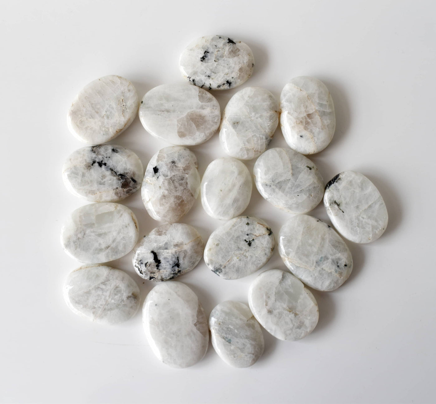 Rainbow Moonstone Worry Stones (Compassion and Psychic Abilities).