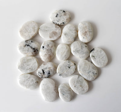 Rainbow Moonstone Worry Stones (Compassion and Psychic Abilities).