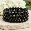 Golden Obsidian Bracelet (Trauma and Releases Imbalances, Negative Energies)