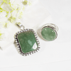 Natural Green Jade Gemstone Jewelry Combo Set for Women | Ring & Pendant
