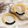 Honey Calcite Diffuser Bracelet, Lava Diffuser Jewelry, Aromatherapy, Essential Oil Bracelet, Spiritual Gift, Yoga Gift for Her