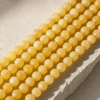 Honey Calcite Beads, Natural Round Crystal Beads 4mm to 12mm