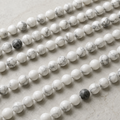 Perles rondes Howlite A Grade 4mm, 6mm, 8mm, 10mm, 12mm, 14mm 