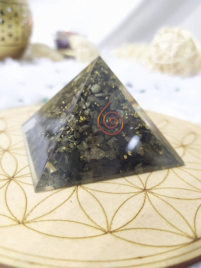Orgone Pyramid | Pyrite | Healing Crystal | Gemstone Pyramid