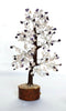 Amethyst with Rose Quartz Gemstones Tree, Mix Crystal Tree.