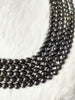 Black Tourmaline Faceted Beads, Crystal Beads for Jewelry.