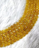 Heated Citrine Faceted Beads, Crystal Beads for Jewelry
