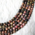 Rhodonite Faceted Beads, Crystal Beads for Jewelry.
