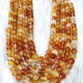 Carnelian Faceted Beads, Crystal Beads for Jewelry.