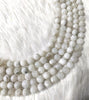 White Rainbow Moonstone Faceted Beads, Crystal Beads for Jewelry.