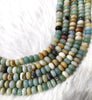 Multi Amazonite Rondelle Beads, Crystal Beads for Jewelry.