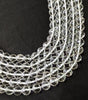 Clear Quartz Faceted Beads, Crystal Beads for Jewelry