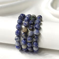 Sodalite Faceted Beads Bracelet, Crystal Bracelet.